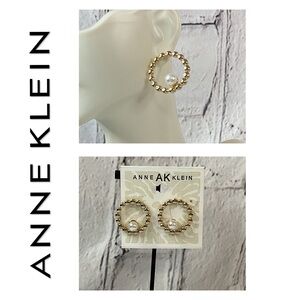 🌟 Anne Klein Circle Hoop Earrings